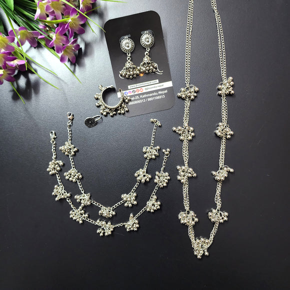 Long Necklace with Anklet Set